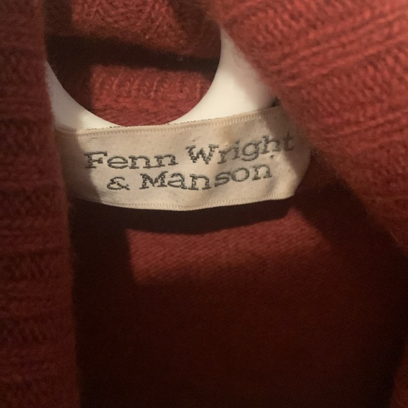 Gorgeous Burnt Orange Turtleneck Fenn Wright and Manson British Wear SZ Small - Picture 3 of 7